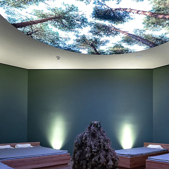 Luxuriöser Schlafkomfort im Hotel Retter: ITW Wasserbetten im Wellnessbereich "Walddom"
